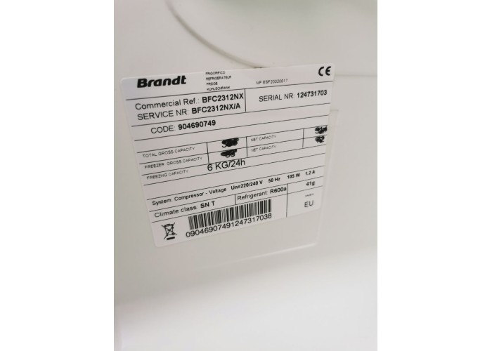 Холодильник Brandt NoFrost BFC2312NX
