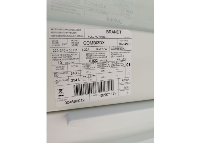 Холодильник Brandt COMBI3DX